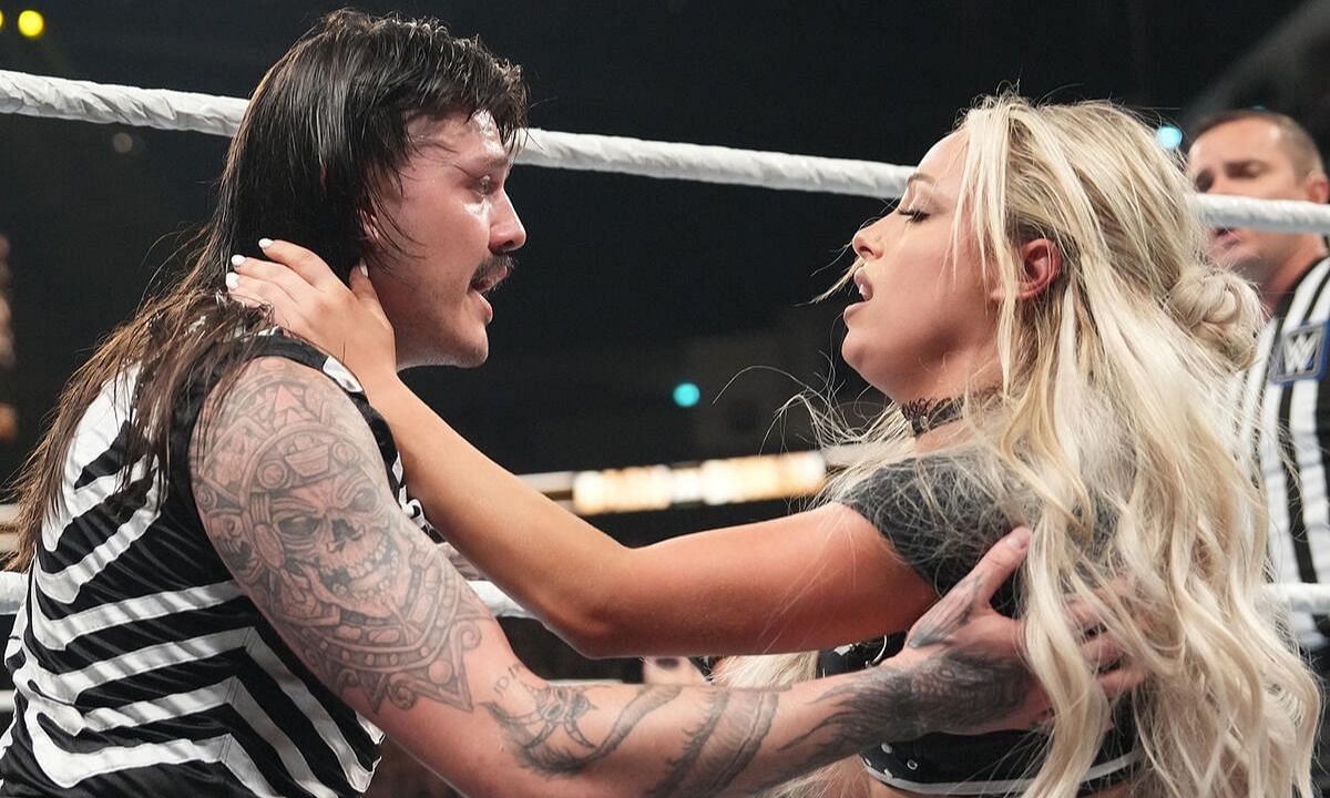 Dominik Mysterio and Liv Morgan. [Photo credit: WWE.com]