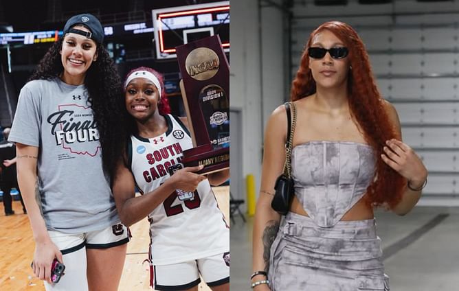 South Carolina’s Raven Johnson adores ex-teammate Kamilla Cardoso’s outfit