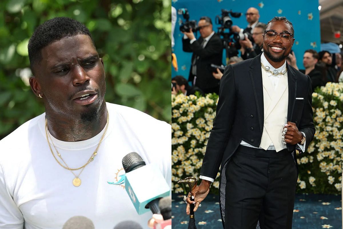 NFL fans react as Tyreek Hill fires shots at Noah Lyles for cancelling race with Dolphins WR citing &quot;personal reasons&quot; (Image Credits - IMAGN/GETTY)
