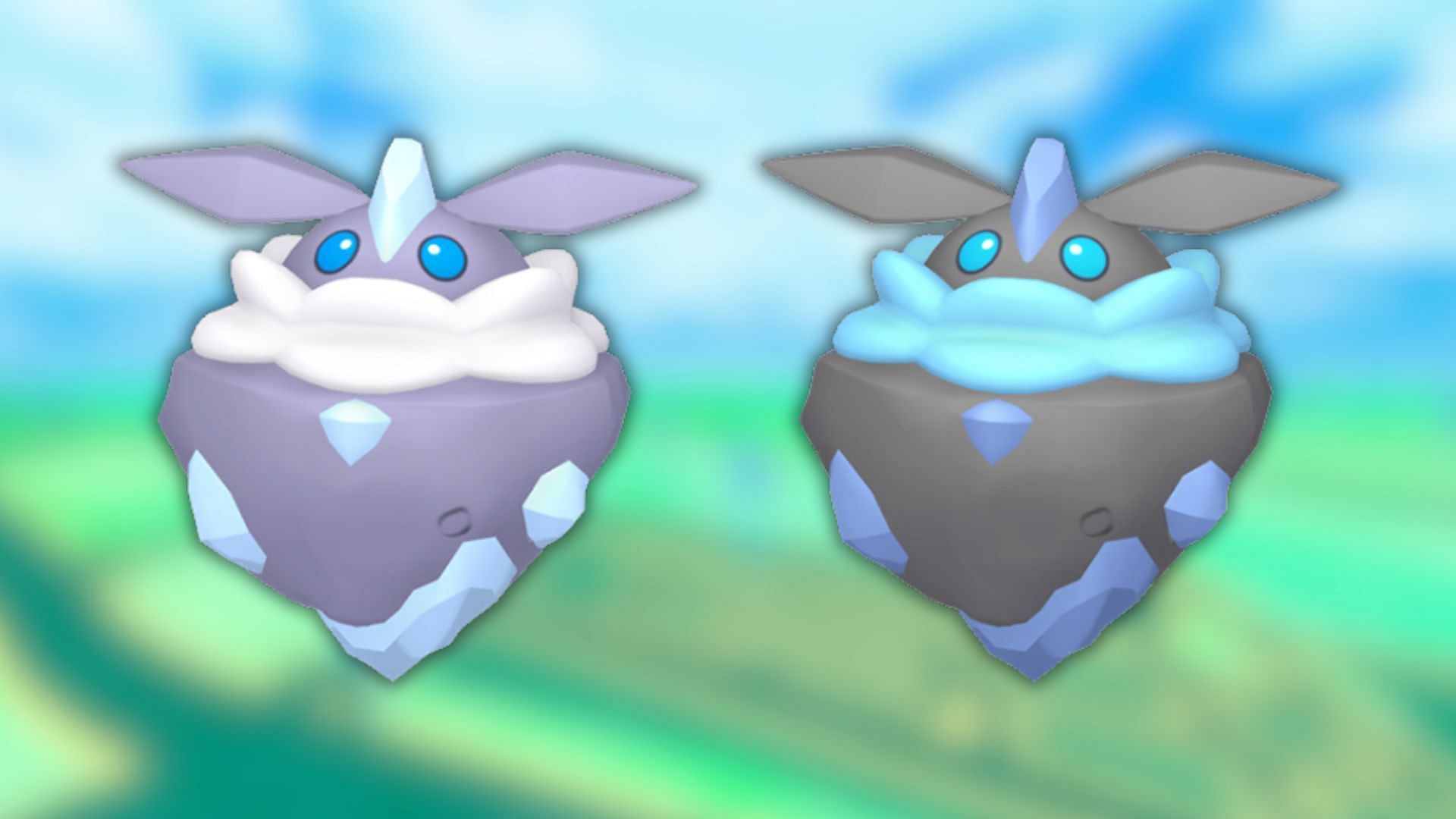 Carbink and its shiny variant (Image via The Pokemon Company)