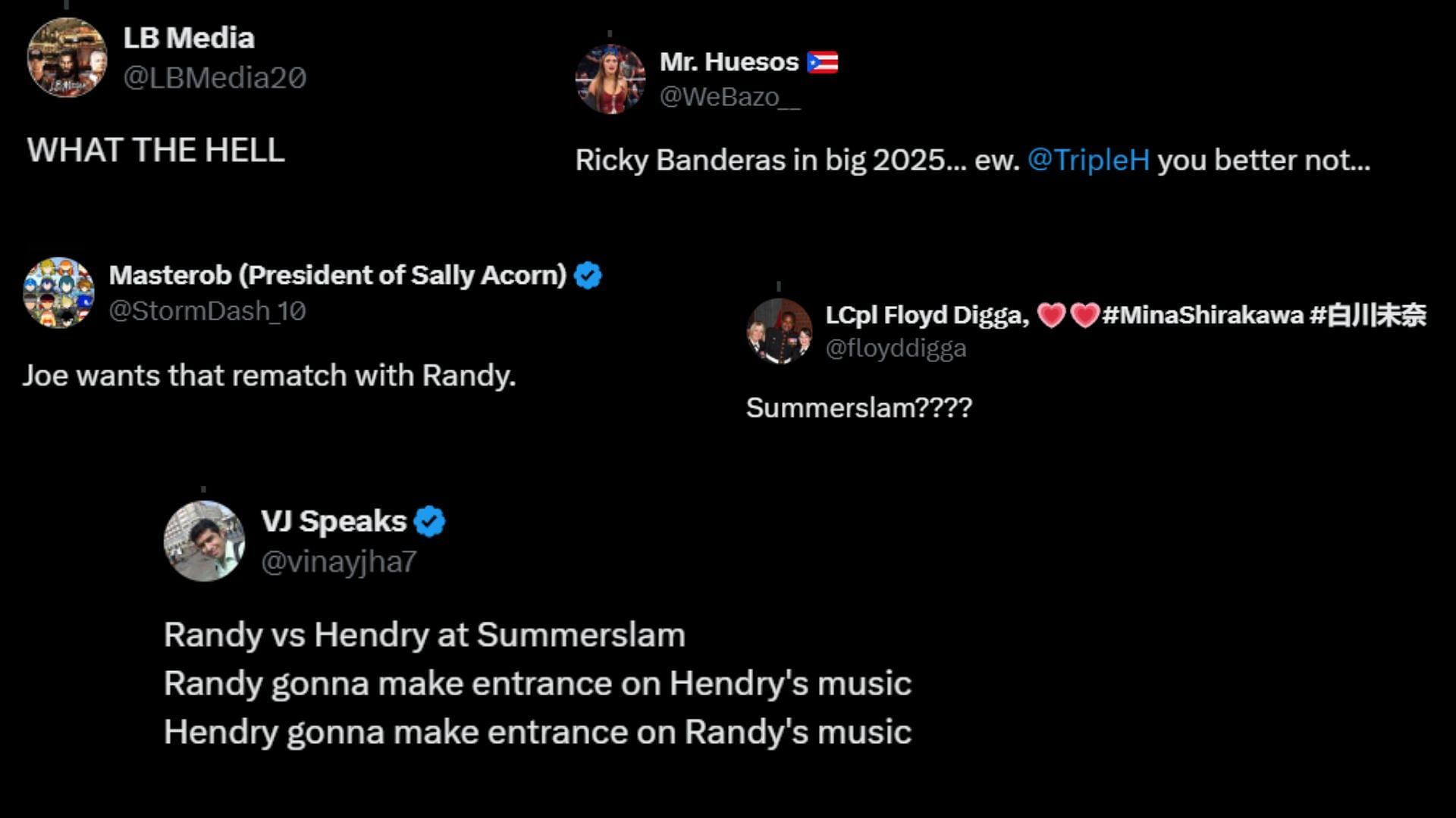 Screenshots of fans&#039; reactions [Image credit: FadeAwayMedia&#039;s X/Twitter handle]