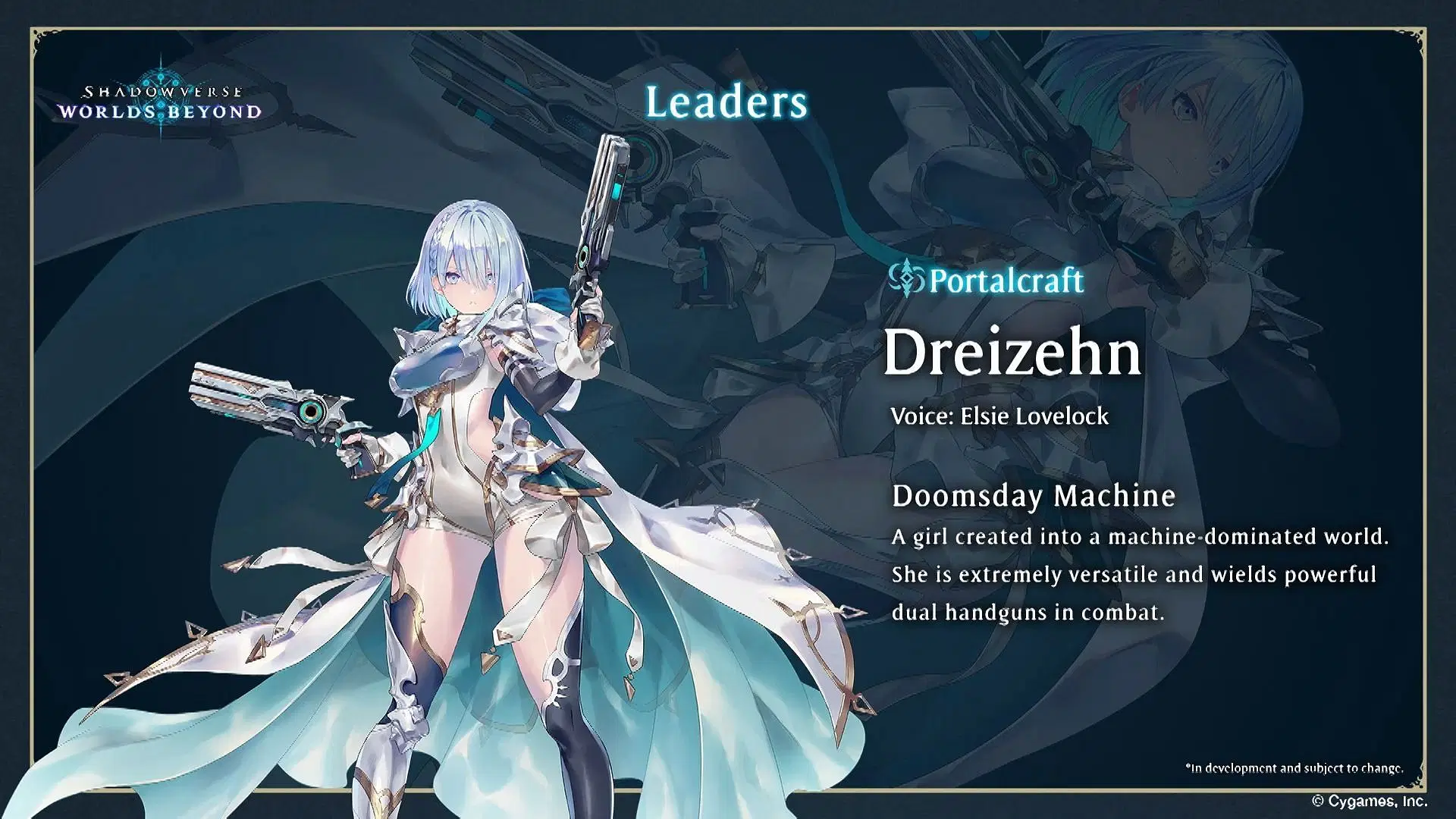 Portalcraft class&#039; Leader: Dreizehn (Image via Cygames)