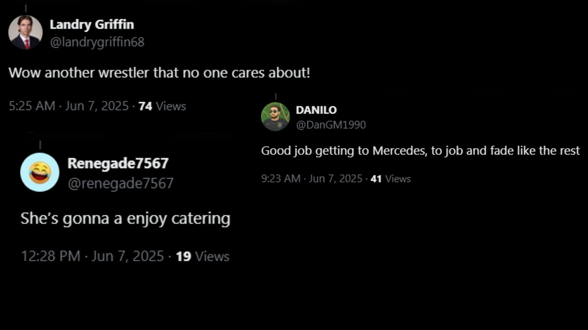 Fans react to Alex Windsor signing with All Elite Wrestling. [Images via Peps&#039; X]