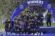 PSG celebrate their Champions League triumph