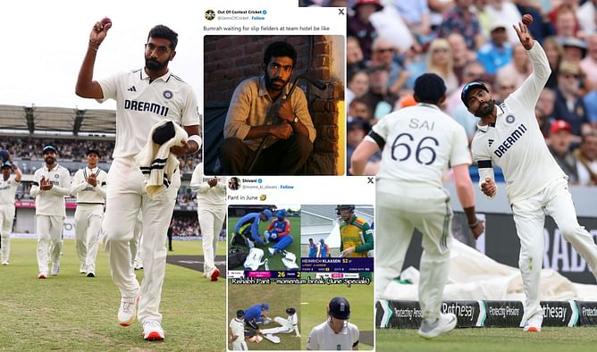 "Bumrah waiting for slip fielders at team hotel be like" - Top 10 funny memes from Day 3 of 1st ENG vs IND 2025 Test in Leeds
