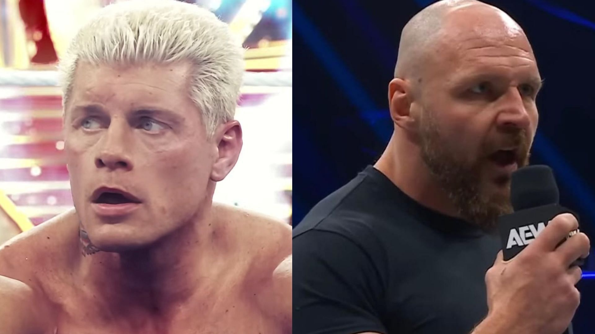 Jon Moxley will face Hangman Page at All In 2025. [Image credits: AEW YouTube and WWE YouTube]