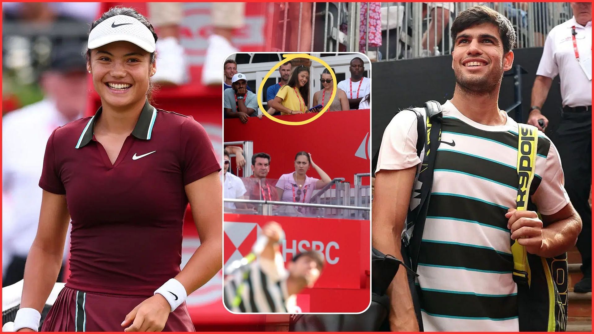 Emma Raducanu makes surprise visit to watch Carlos Alcaraz (Source - GETTY)