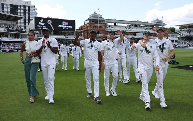 South African players celebrate WTC 2025 triumph with family members after historic victory at Lord's [Watch]