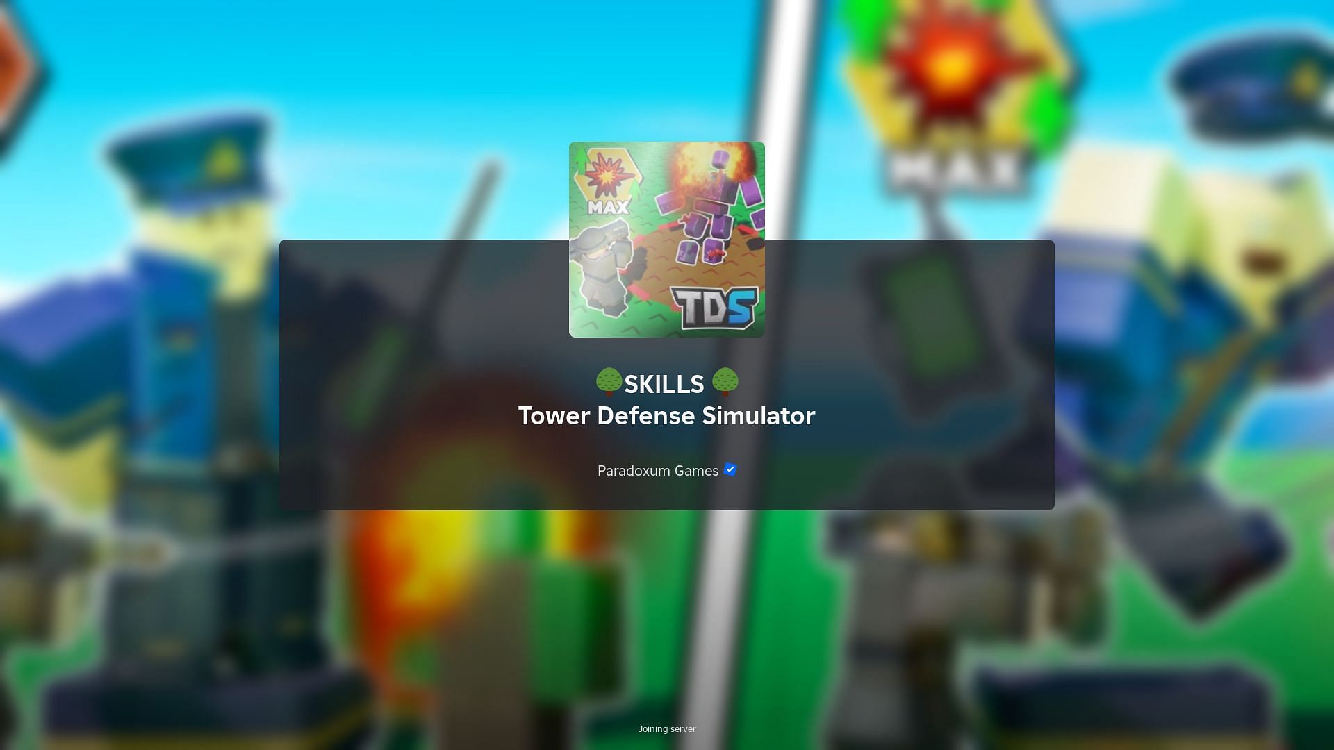 Roblox Tower Defense Simulator