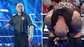 [WATCH] Randy Orton writhes in pain after WWE referee raises his hand; immediately reveals he was playing a prank