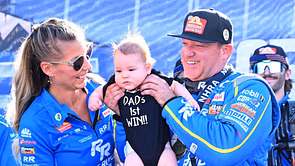 Tony Stewart’s wife Leah Pruett shares adorable image of son repping an iconic Dodge merchandise