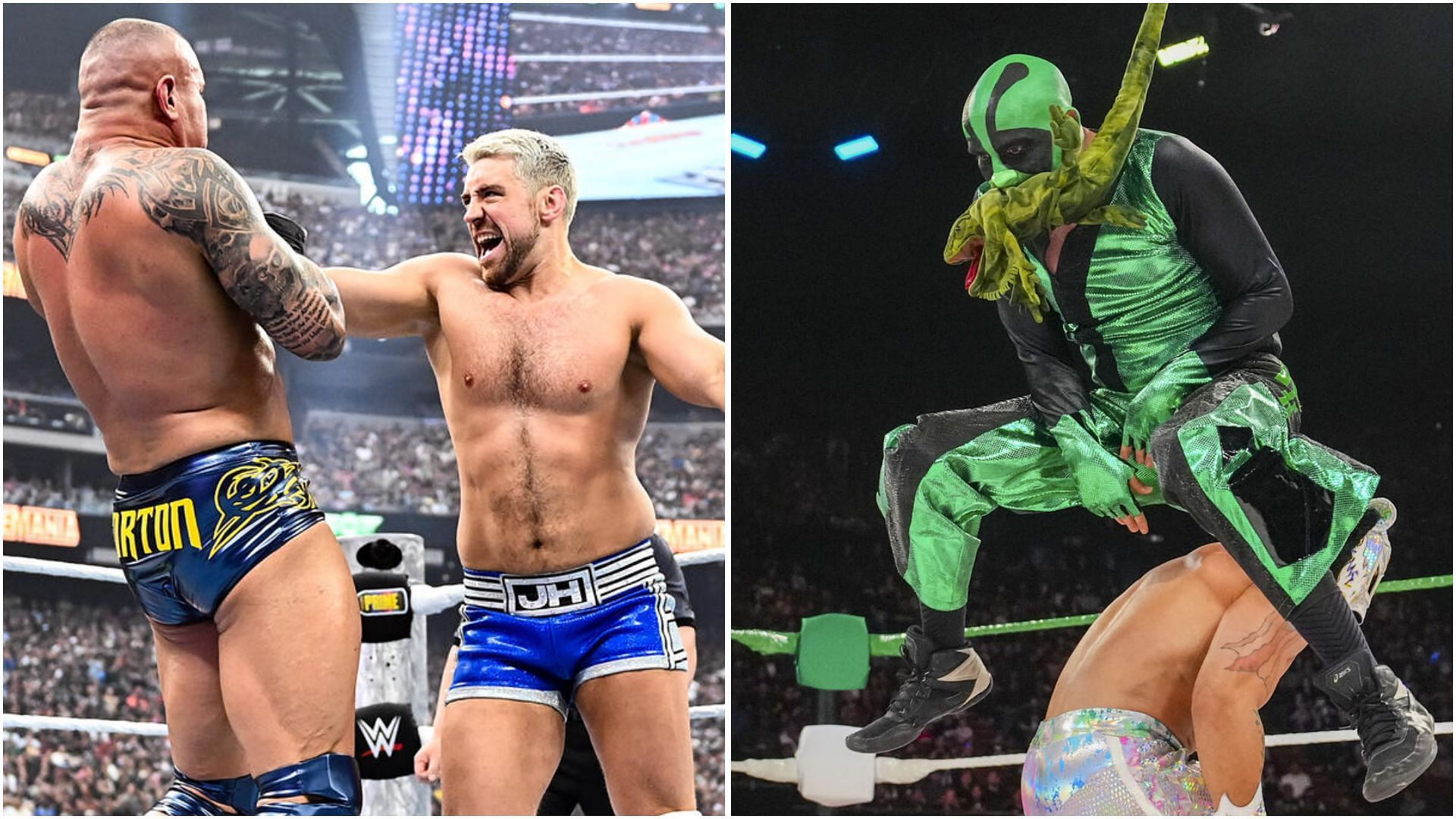 Randy Orton, Joe Hendy and Mr. Iguana. (Photos: WWE.com)