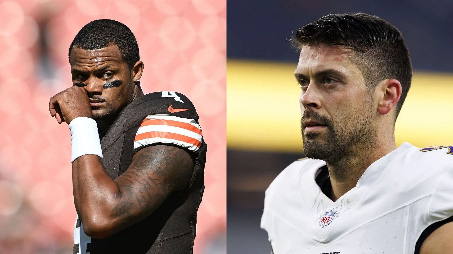 Justin Tucker joins Deshaun Watson in being suspended multiple games for sexual misconduct - via Getty/CMS