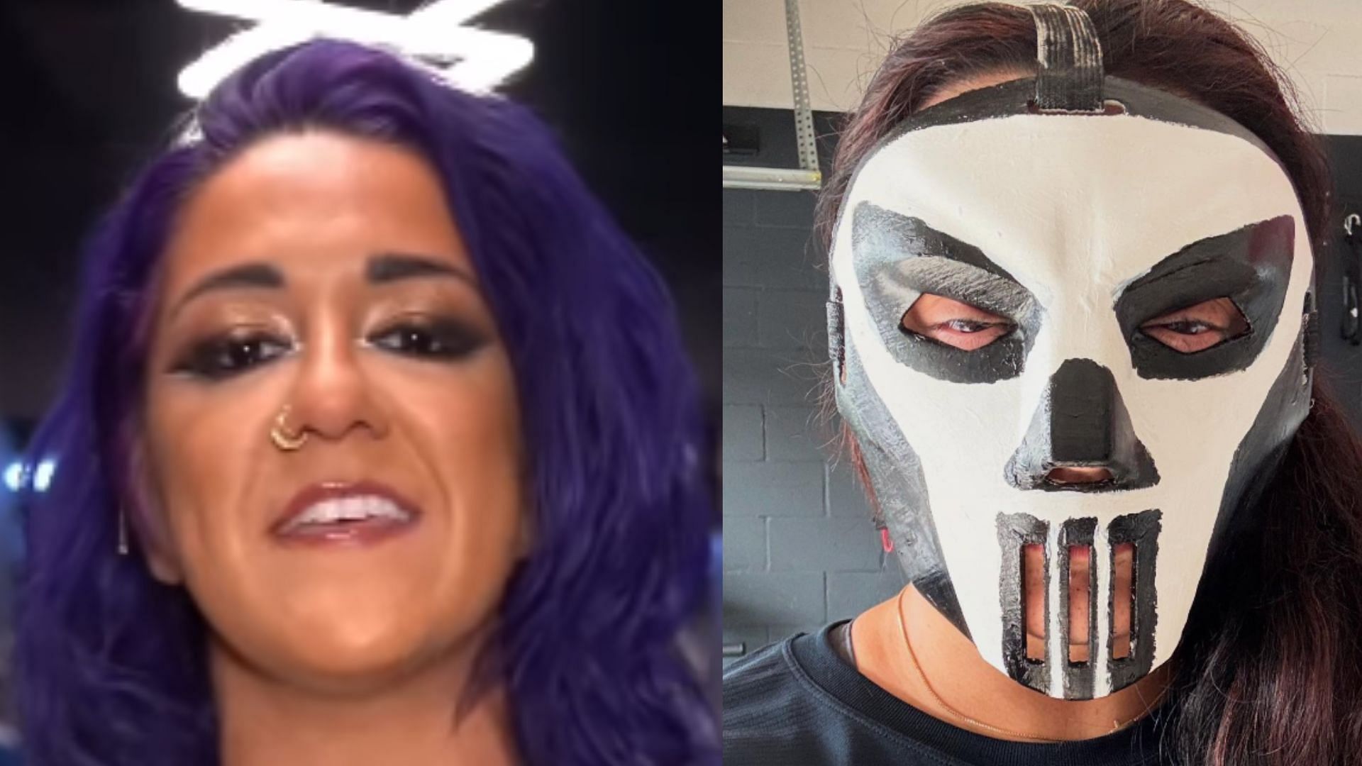 An AEW star recently had an interaction with Bayley on social media. (Images via Bayley