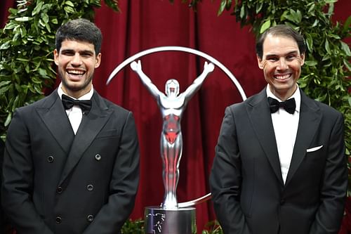 Alcaraz and Nadal at the Laureus World Sports Awards Madrid 2025 - (Source: Getty)