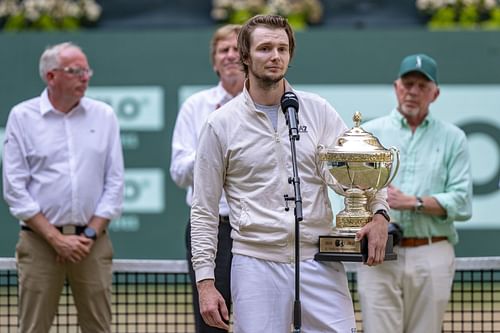 Alexander Bublik at the Terra Wortmann Open 2025. (Photo: Getty)