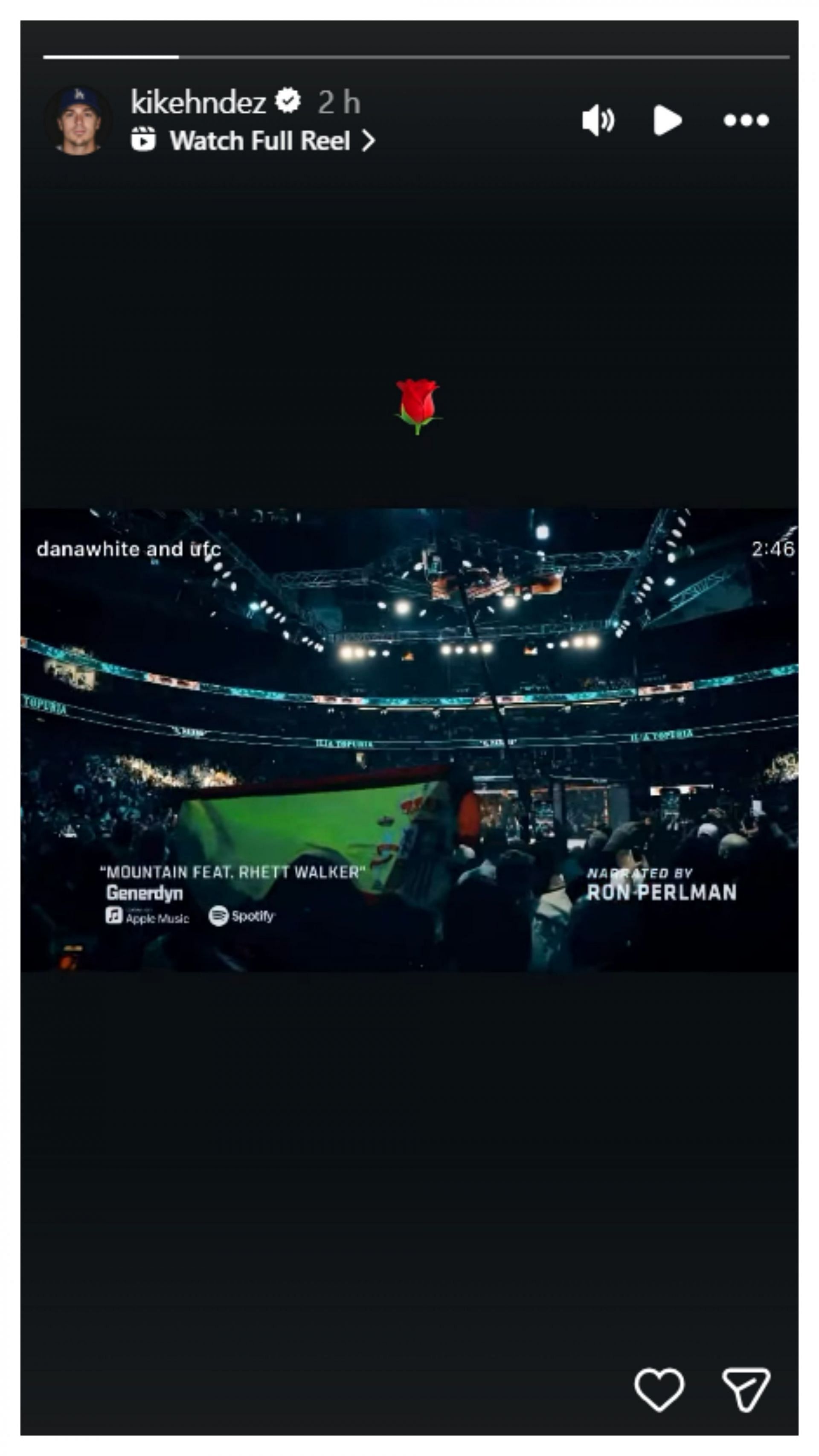 História do Instagram de Kike Hernandez (Fonte da imagem: Instagram/Kikehndez)