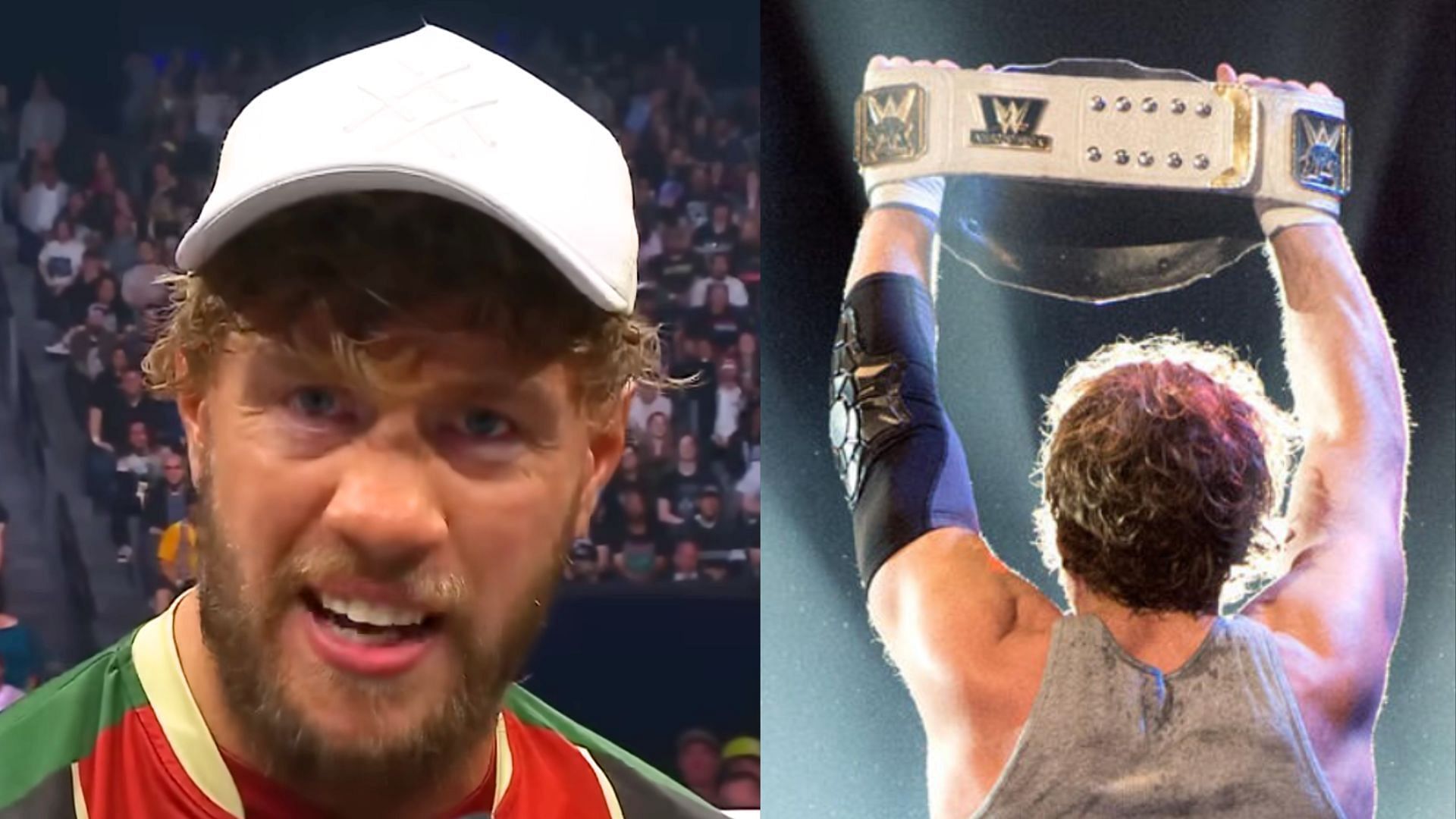 Will Ospreay believes that a former WWE Champion is bringing AEW a bad name. (Images via AEW YouTube and WWE.com) 