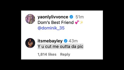 The former champion sent Morgan a hilarious message on social media. [Image credit: Liv Morgan on Instagram]