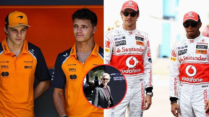 Damon Hill drops 5-word reaction to eerie resemblance of the Lando Norris-Oscar Piastri crash with the Lewis Hamilton-Jenson Button collision in 2011
