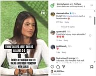 Danielle Collins' Instagram comment on Emma Raducanu dismissing Carlos Alcaraz dating rumors (Source: Instagram/tennischannel)