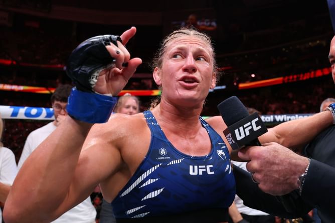 "I'm a mother" - When Kayla Harrison addressed "disrespectful" questions asked by unruly fans during UFC Q&A