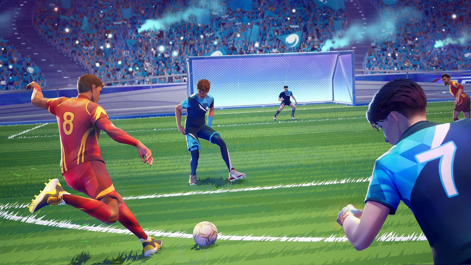 Mixing up your speed also works well against goalkeepers (Image via Kepler Interactive)