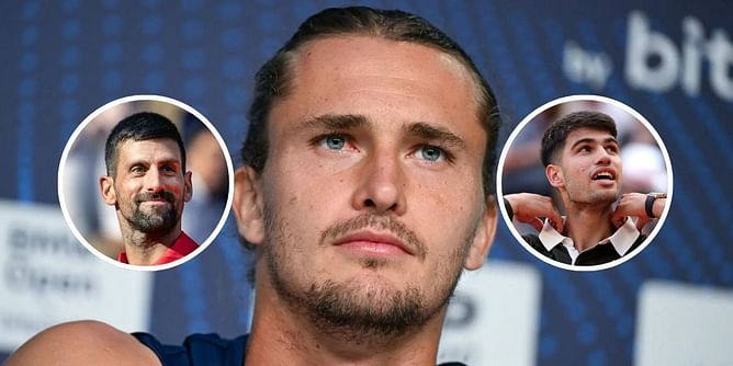 "Novak Djokovic will never be a black horse" - Alexander Zverev sticks up for Serb, but calls Carlos Alcaraz the French Open 'favorite'