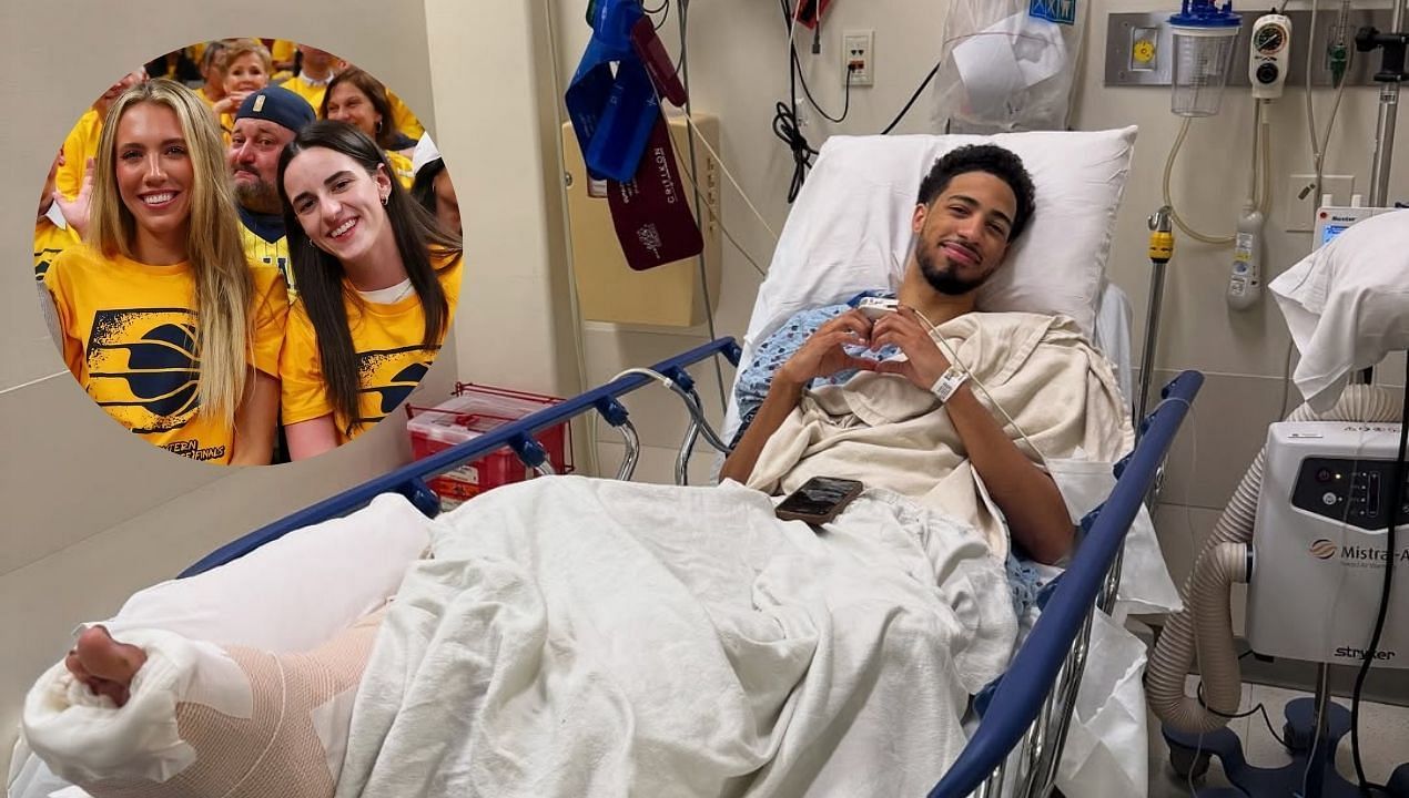 Caitlin Clark and Lexie Hull all heart on Tyrese Haliburton