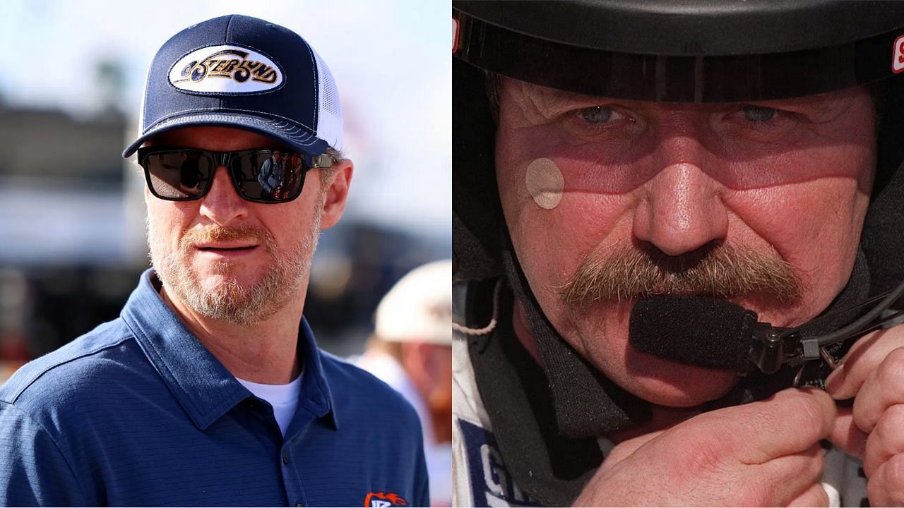 Dale Earnhardt Jr. (left) and Dale Earnhardt Sr. (right) (Source: IMAGN)