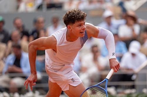 Ben Shelton at the 2025 French Open (Source: Getty)