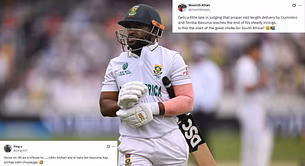 "Is this the start of the great choke for South Africa?" - Fans react as Temba Bavuma departs for 36 in SA vs AUS WTC 2025 final