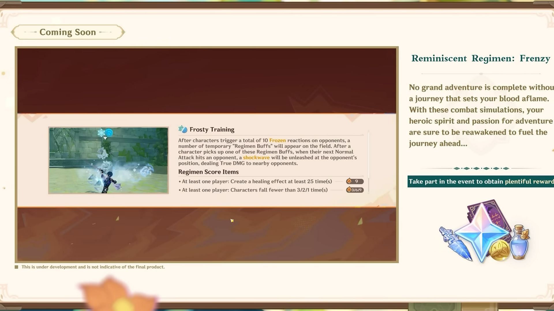 Reminiscent Regimen: Frenzy event in Genshin Impact 5.7 (Image via HoYoverse)