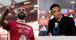 Liverpool ace Mohamed Salah reacts to Trent Alexander-Arnold’s official unveiling at Real Madrid