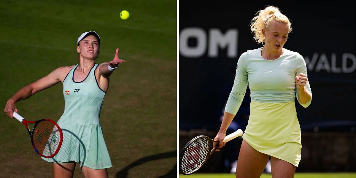 Elena Rybakina (L) vs Katerina Siniakova (R) preview, (Source: Getty Images)