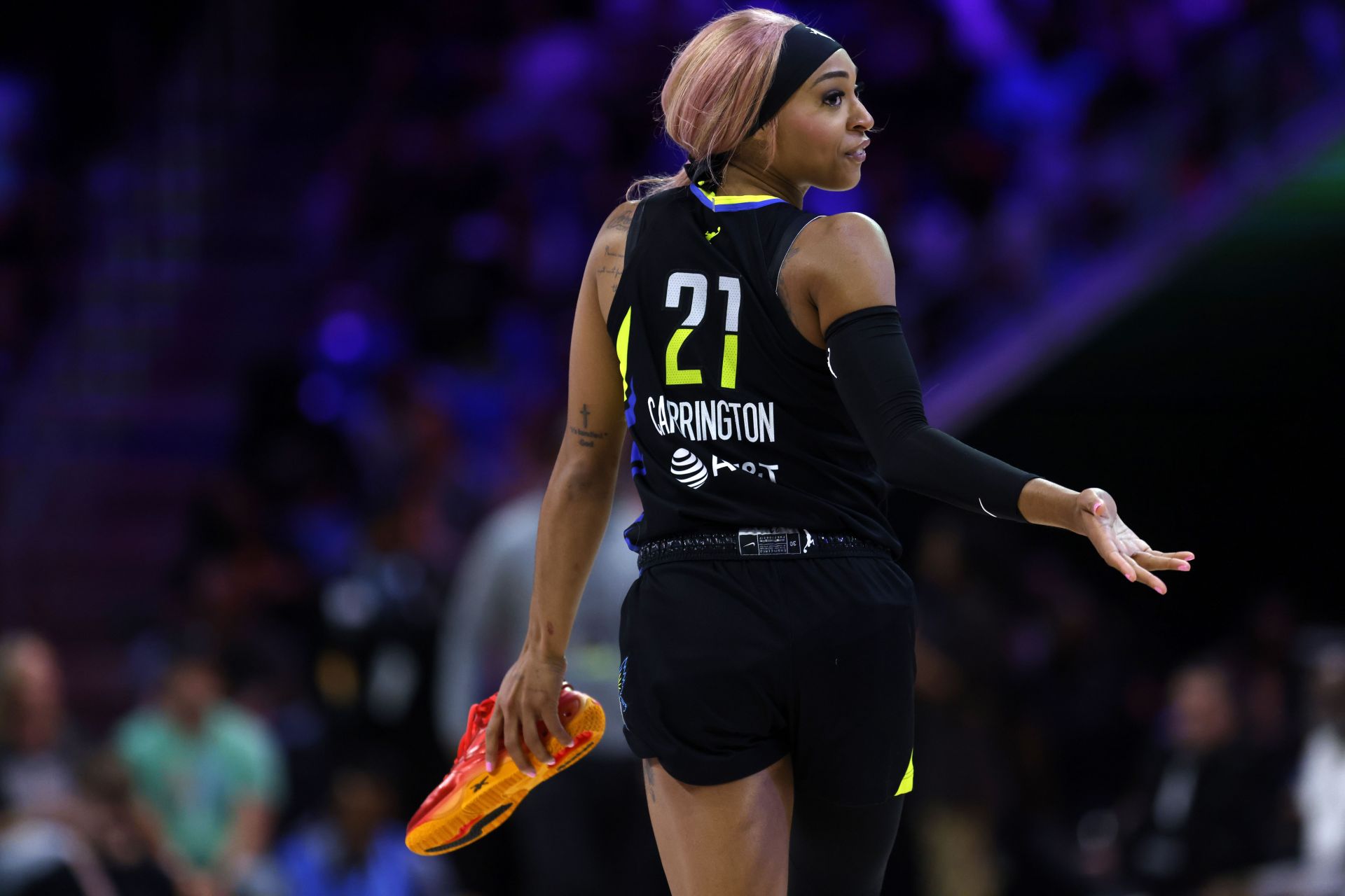 Is DiJonai Carrington playing today vs. Washington Mystics? Latest on Wings star's status (June 22)