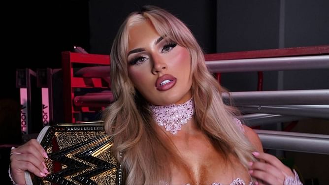 Tiffany Stratton reacts after ex-WWE star returns to AEW after more than 2 years