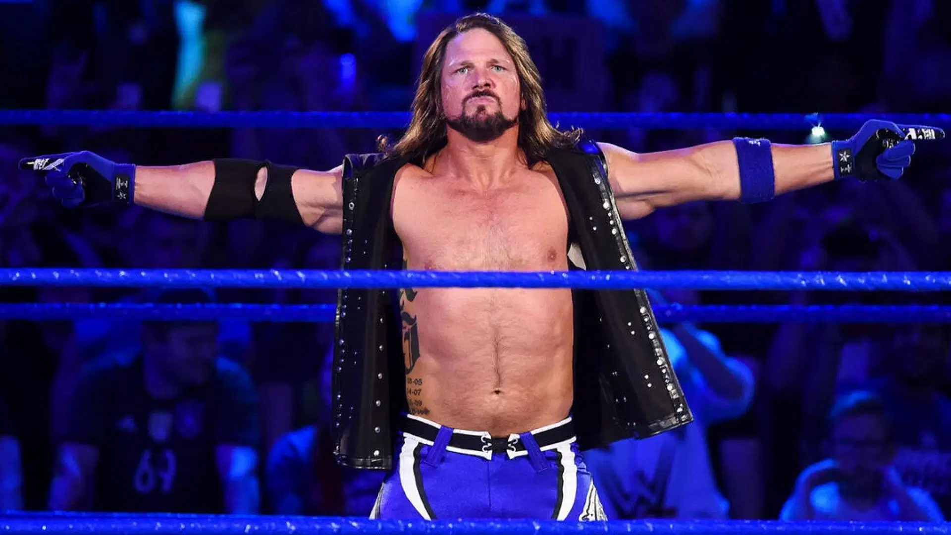 Styles responded to a challenge today on social media. [Image credit: WWE.com]