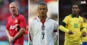 “You need someone that’s actually going to tackle” - David Beckham snubs Ronaldinho, Scholes as he picks dream 5-a-side team of teammates