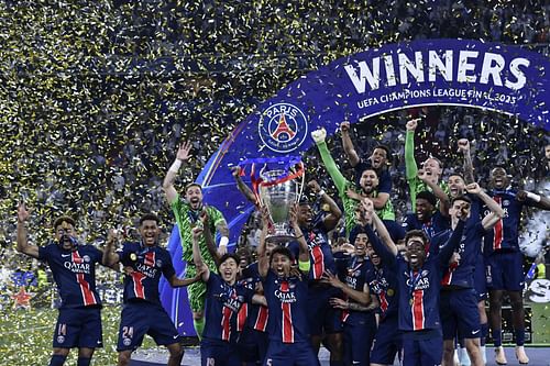 Paris Saint-Germain (PSG) win 2025 UCL trophy, beating Inter Milan 5-0 in final - Source: Getty