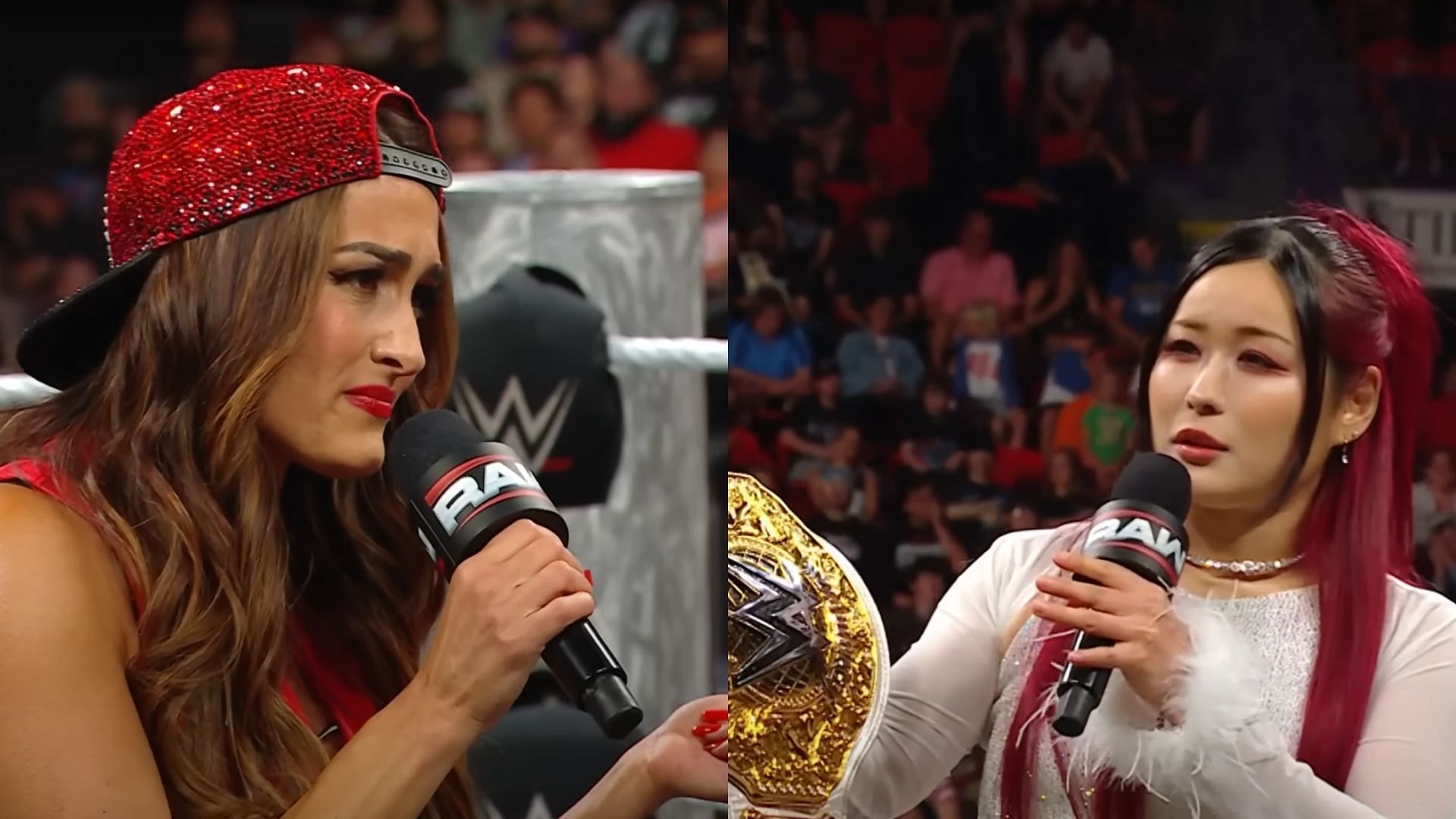Nikki Bella (left) and IYO SKY (right) [Image Credits: WWE