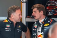 Christian Horner with Max Verstappen at the F1 Grand Prix of Austria - Practice - Source: Getty