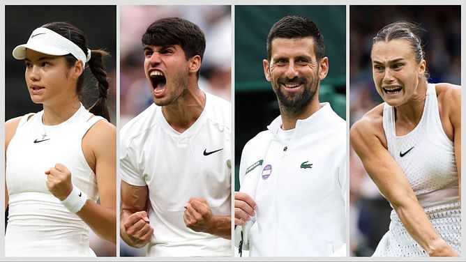 "My mum's getting messages" - How Emma Raducanu, Carlos Alcaraz, Novak Djokovic & Aryna Sabalenka's Wimbledon 1R opponents have reacted to their draw