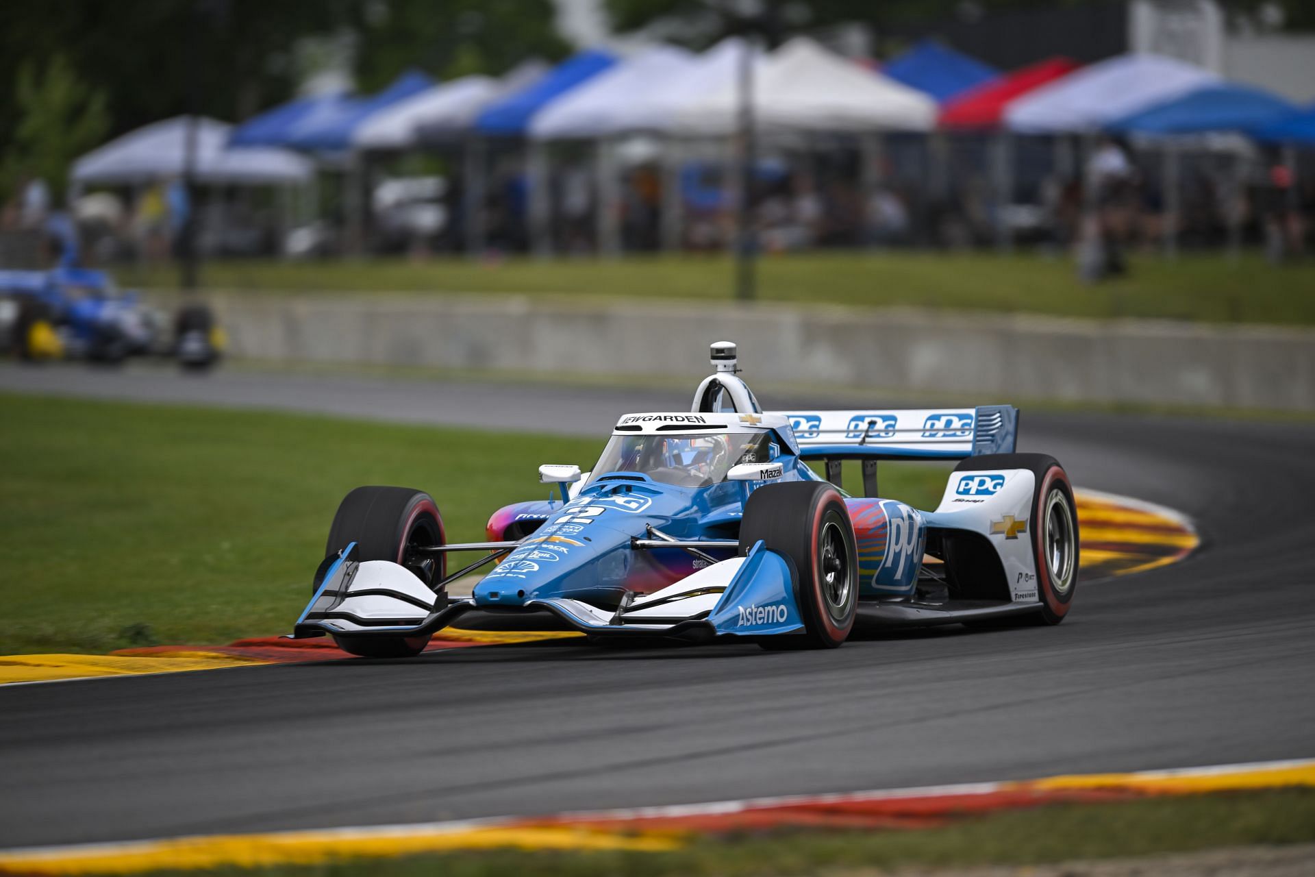 Josef Newgarden at the XPEL Grand Prix at Road America - Source: Getty