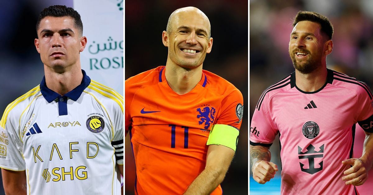 Cristiano Ronaldo, Arjen Robben and Lionel Messi