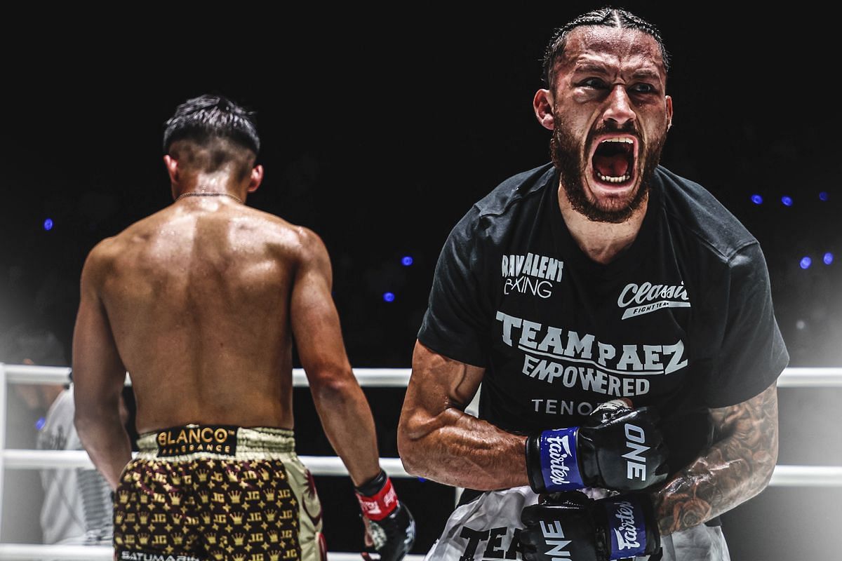 Diego Paez (right) and Johan Ghazali (left). [Photo from ONE Championship]