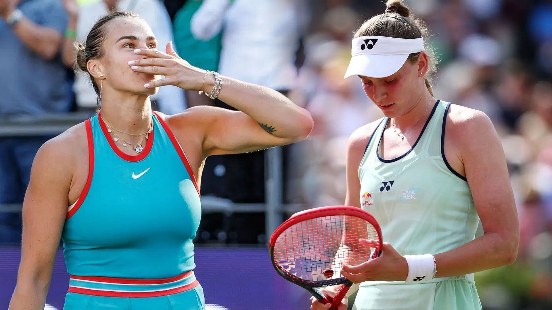 Aryna Sabalenka and Elena Rybakina (Image via: Both Getty)