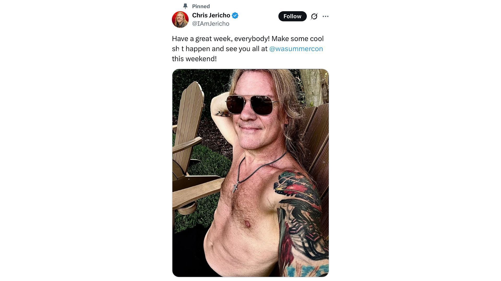 Image via official X of Chris Jericho