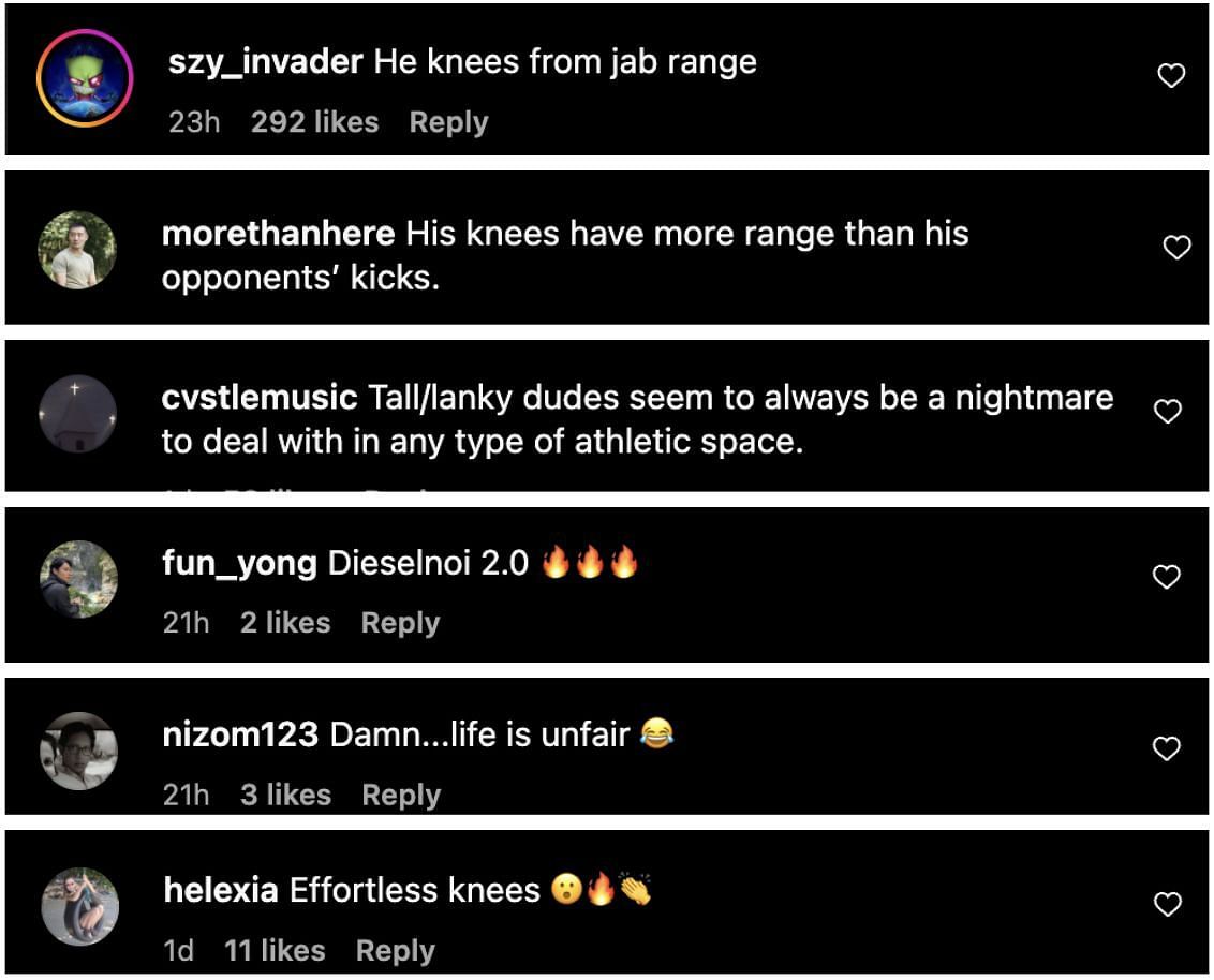 Comments from Instagram