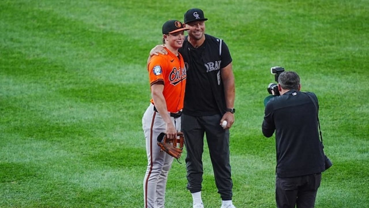 Jackson Holliday with his father Matt Holliday [Source: Imagn]